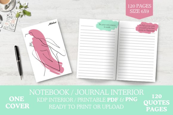 120 Quotes Daily Journal Notebook: A Powerful Tool for Mindful Living and Productivity