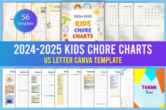 2024-2025 Kids Chore Charts