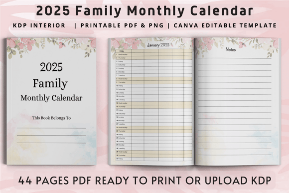 2025 Family Monthly Calendar: A Practical Tool for Organizing Your Year