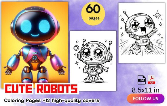 Cute Robotic Wonders Coloring Pages