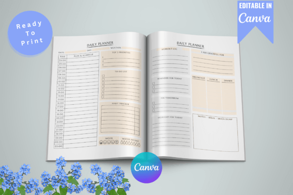 Editable 2025 Daily Planner Template