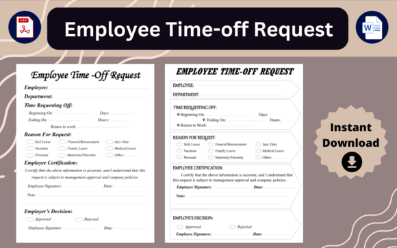Employee Time-off Request Printable: A Simple Solution for Managing Leave