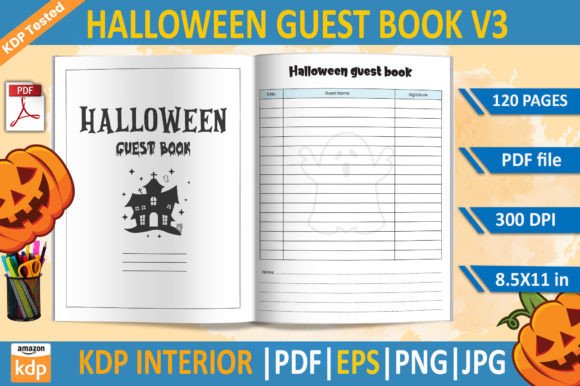Halloween Guest Book KDP Template: A Creative Tool for Spooky Storytelling