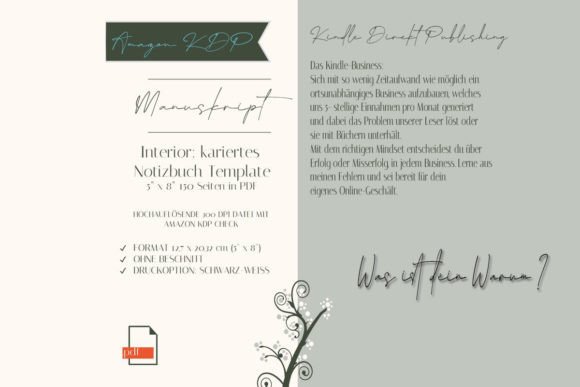 Kariertes Notizbuch Manuskript 5“ x 8“ 150 Seiten Cj4K5936-6 – Das perfekte Werkzeug für kreative und professionelle Anwender