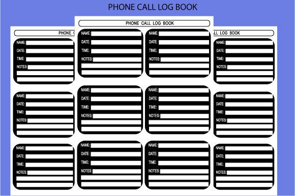 Phone Call Log Book Template Interior: A Must-Have for Professionals and Entrepreneurs