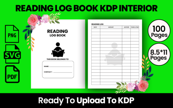 READING LOG BOOK KDP INTERIOR