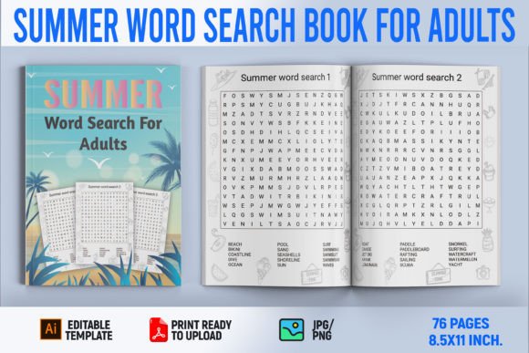 Summer Word Search Book for Adults: A Fun and Engaging Way to Spend Your Free Time