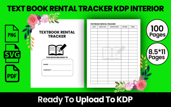 TEXT BOOK RENTAL TRACKER KDP INTERIOR: A Strategic Tool for Business and Creativity