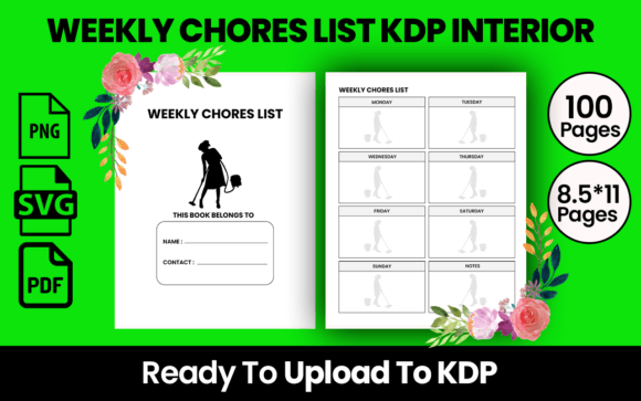Weekly Chores List KDP Interior: A Practical Tool for Your Low-Content Business